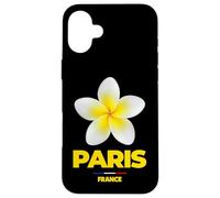 Paris France Tropical Yellow Frangipani Flower Aesthetic Coque pour iPhone 16 Plus