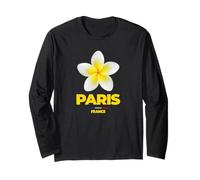 Paris France Tropical Yellow Frangipani Flower Aesthetic Manche Longue