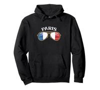 Paris France Vintage Flag Sunglasses Sweat à Capuche