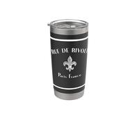 PARIS, FRANCIA Rue de Rivoli Fleur de Lys Gobelet isotherme en acier inoxydable double paroi