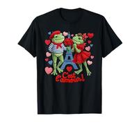 Paris Frog Romance - C'est l'amour Fil à Crochet Art T-Shirt