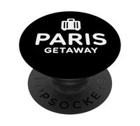 Paris Getaway I France Voyage France Tour Eiffel Français PopSockets PopGrip Adhésif
