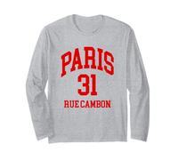 Paris Gift Paris 31 Rue Cambon Tour Eiffel Voyage Femme Manche Longue