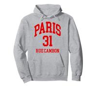 Paris Gift Paris 31 Rue Cambon Tour Eiffel Voyage Femme Sweat à Capuche