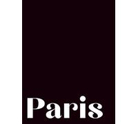Paris: Guestbook Paris Coffee Table Book Home Decor Home Rental Black Matte Edition