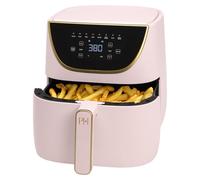 Paris Hilton Friteuse à air, grande capacité de 5,7 l, antiadhésive, fabriquée sans PFAS, écran tactile, 8 en 1 (friture à air, rôtir, griller, cuire, réchauffer, garder au chaud, pizza, déshydrater),