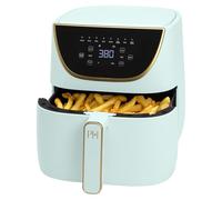 Paris Hilton Friteuse à air, grande capacité de 6 litres, antiadhésive, fabriquée sans PFAS, écran tactile, 8 en 1 (frire à l'air, griller, cuire, réchauffer, garder au chaud