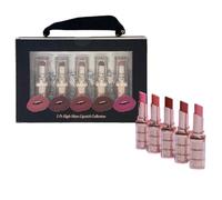 Paris Hilton High-Shine Lipstick Collection Lot de 5 rouges à lèvres hydratants et finition brillante Rose rouge