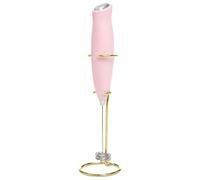 Paris Hilton Mousseur à lait rose avec support doré