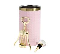 Paris Hilton Refroidisseur de vin, ouvre-bouteille et bouchon, rose