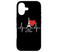 Paris Horizon Skyline Amour Battement De Coeur Tour Eiffel Coque pour iPhone 17