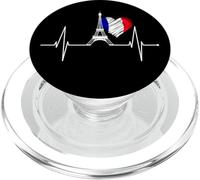 Paris Horizon Skyline Amour Battement De Coeur Tour Eiffel PopSockets PopGrip pour MagSafe