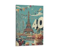 Paris Impressions Sur Portrait Peintures Sur Toile Affiches Et Impressions Art Mural Image Pour Salon Décoration De La Maison 16x24inch(40x60cm)