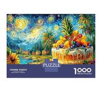 Paris Jigsaw Puzzle Jeux D'intelligence 1000 Piece Delicious Fruits Cake Puzzles Décoration Intérieure Divertissement Créatif pour Adultes 70x50cm/1000pcs