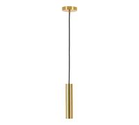 Suspension 1 lampe 6x6x28 cm en acier laiton - ALIK