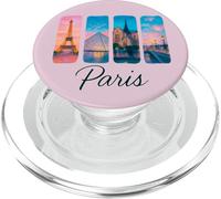 Paris Landmark Brushstroke Art avec Tour Eiffel et City IC PopSockets PopGrip pour MagSafe