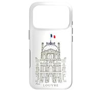 Paris, Louvre, Dessin à la Main Château du Louvre, France Coque pour iPhone 17 Pro