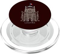 Paris, Louvre, Dessin à la Main Château du Louvre, France PopSockets PopGrip pour MagSafe