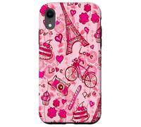 Paris Love Doodle Motif Tour Eiffel Romance Art Coque pour iPhone XR