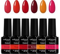 Paris - Marque Française - Coffret Manucure - Vernis Semi Permanent - 6 Vernis À Ongles Colors - Compatibles Lampe Uv Led - Coffret Scarlett - Cruelty Free - Vegan
