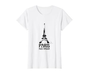 Paris Mon Amour Tour Eiffel Artistique Encre Juliart T-Shirt Graphique avec Valeur