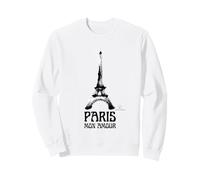 Paris Mon Amour Tour Eiffel Graphique Artistique à Pinceau Sweatshirt
