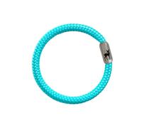 Paris Montana Bracelet en corde de voile de 6 mm pour homme et femme - Fait à la main avec fermeture magnétique en acier inoxydable et gravure (chevreuil, flamant rose, étoile, chien, cœur), 23 CM