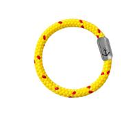 Paris Montana Bracelet original en corde de voile 8 mm, style bohème et nautique, avec fermeture magnétique et gravure d'ancre, unisexe pour homme et femme, 23 CM, Corde de voile, Aucun