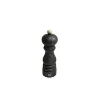 Paris Nature Black Moulin À Sel Manuel En Bois Upcyclé, Noir, 18 Cm - 7in Noir