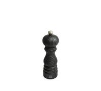 Paris Nature Black Moulin à sel manuel en bois upcyclé, noir, 18 cm - 7in