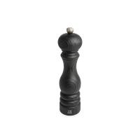 Paris Nature Black Moulin à sel manuel en bois upcyclé, noir, 22 cm - 9in Peugeot