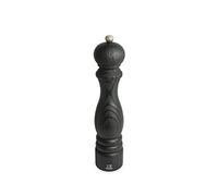 Paris Nature Black Moulin à sel manuel en bois upcyclé, noir, 30 cm - 12in Peugeot