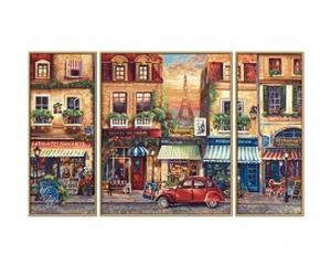Paris Nostalgie Triptyque - Peinture par numéros