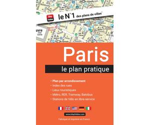 Paris - Plan de ville pratique par arrondissement 2025 | Blay Foldex