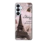 Paris Postcard Eiffel Tower Etui Coque Housse pour Samsung Galaxy S26 Plus