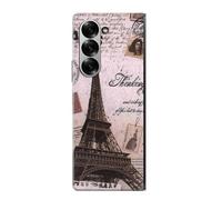 Paris Postcard Eiffel Tower Etui Coque Housse pour Samsung Galaxy Z Fold 7