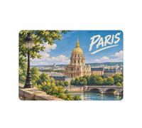 Paris Poster Plaque Métal Décorative 20x30cm | Créez un mur plus vivant dans le séjour avec des plaques murales en métal comme accent déco discret.