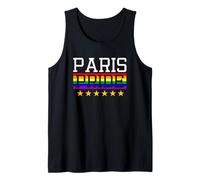 Paris Pride France Drapeau Arc-en-Ciel Gay Lesbienne Queer LGBT Débardeur