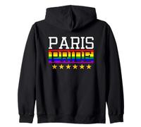 Paris Pride France Drapeau Arc-en-Ciel Gay Lesbienne Queer LGBT Sweat à Capuche