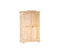 Paris Prix Armoire 2 Portes Pin Cardaillac 180cm Naturel