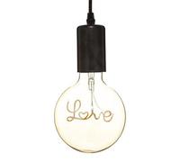 Paris Prix Atmosphera Créateur d'intérieur - Ampoule E27 Led Suspension Love 17cm Ambre