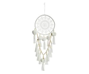 Paris Prix Atmosphera Créateur d'intérieur - Attrape Rêves en Polyester Été 56cm Blanc