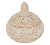 Paris Prix Atmosphera Créateur d'intérieur - Boîte Déco en Résine Oriental 15cm Beige