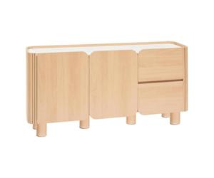 Paris Prix Atmosphera Créateur d'intérieur - Buffet 2 Portes & 2 Tiroirs Homelya 160cm Naturel