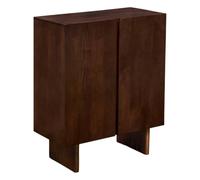 Paris Prix Atmosphera Créateur d'intérieur - Buffet 2 Portes en Bois Nyero 80cm Marron