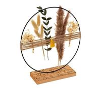 Paris Prix Atmosphera Créateur d'intérieur - Cercle Déco sur Pied Lour 31cm Naturel & Noir