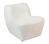 Paris Prix Atmosphera Créateur d'intérieur - Chauffeuse Chenille Minari 81cm Blanc