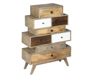 Paris Prix Atmosphera Créateur d'intérieur - Commode Design 8 Tiroirs Koval 107cm Naturel