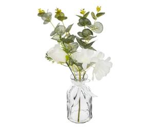 Paris Prix Atmosphera Créateur d'intérieur - Composition Florale & Vase Eucalyptus 39cm Vert