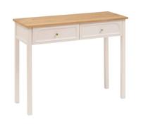 Paris Prix Atmosphera Créateur d'intérieur - Console 2 Tiroirs Mohéa 100cm Ivoire